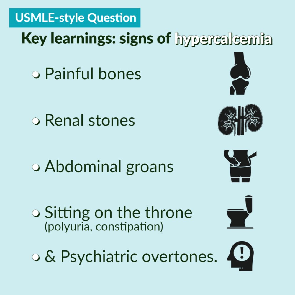 Mnemonic: signs of hypercalcemia